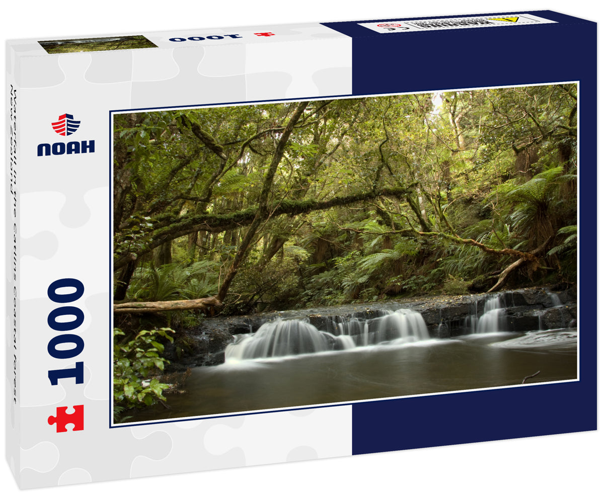 Waterfall in the Catlins Coastal forest New Zealand