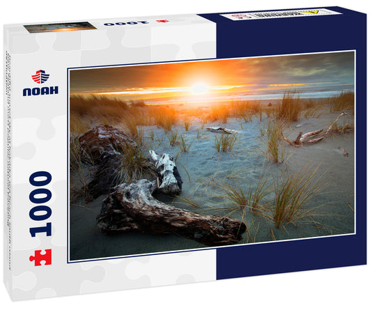 Beautiful sunset sky at hokitika sea beach south island New Zealand most popular natural traveling destination