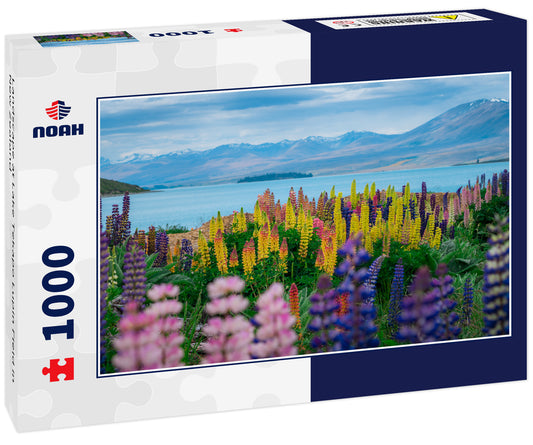 Landscape at Lake Tekapo Lupin Field in New Zealand