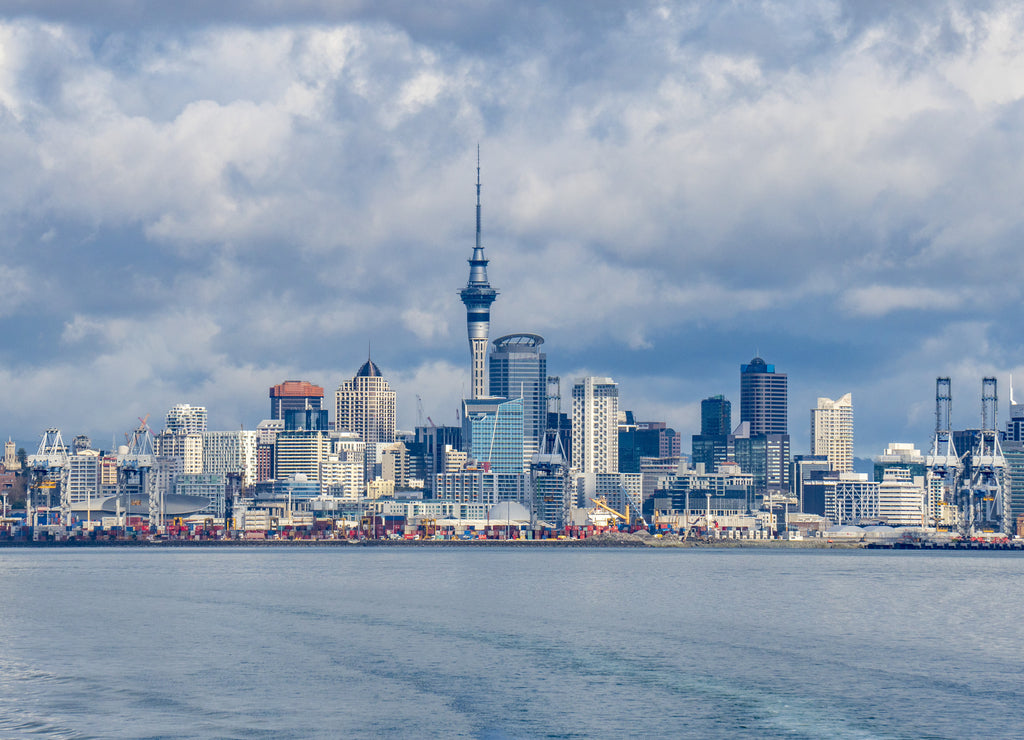 Auckland New Zealand cityscape view panorama