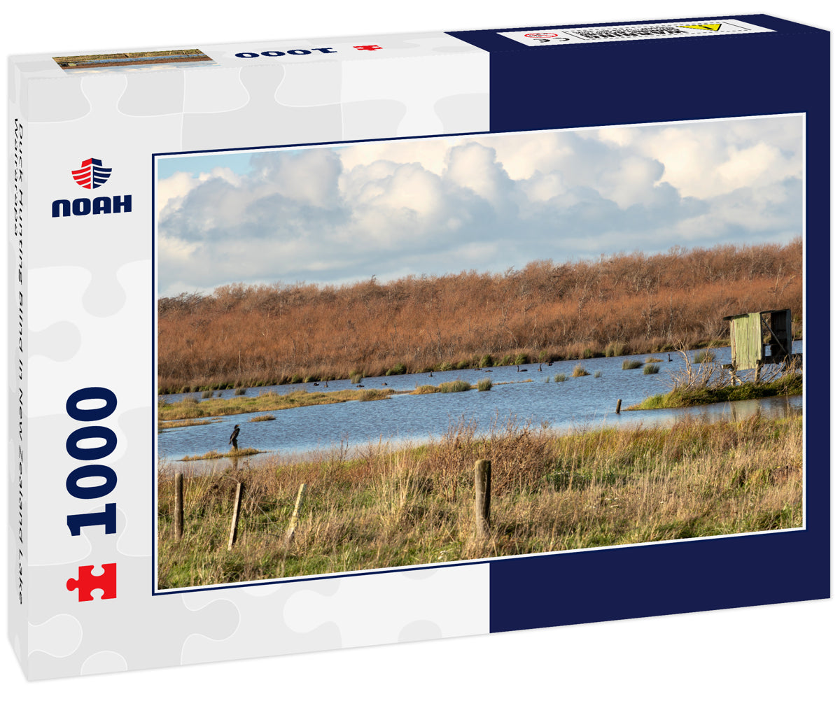 Duck Hunting Blind In New Zealand Lake Wairarapa