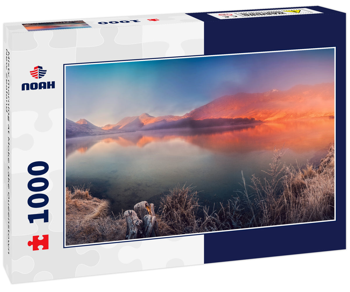 Misty morning at Moke Lake Queenstown New Zealand