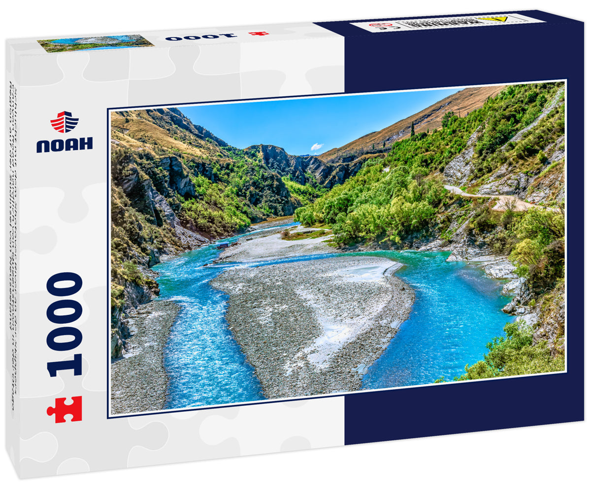 Schlucht mit dem Shotover River an der Skippers Canyon Road nördlich von Queenstown in der Otago Region auf der Südinsel von Neuseeland