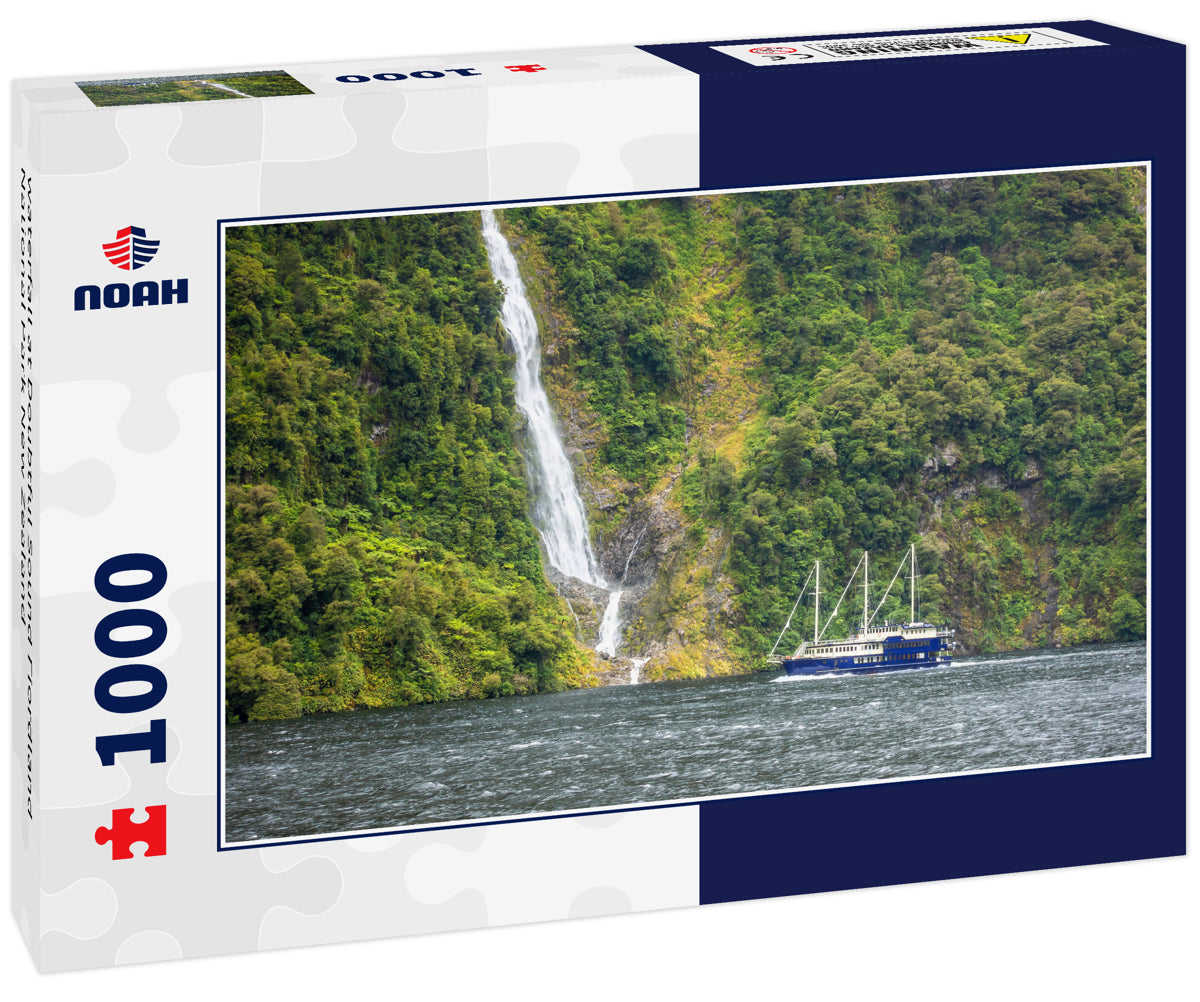 waterfall at Doubtful Sound Fiordland National Park New Zealand