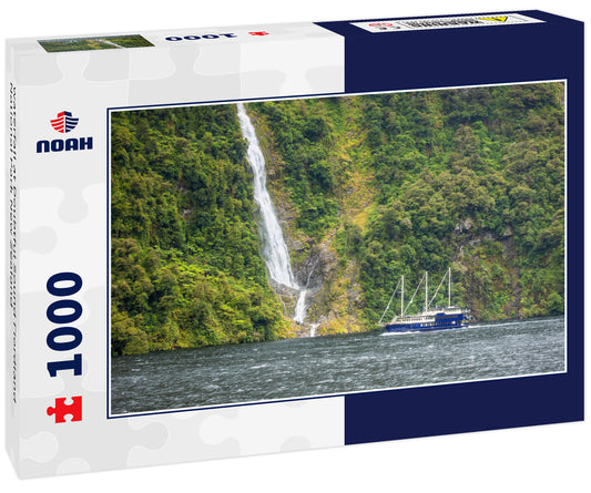 waterfall at Doubtful Sound Fiordland National Park New Zealand