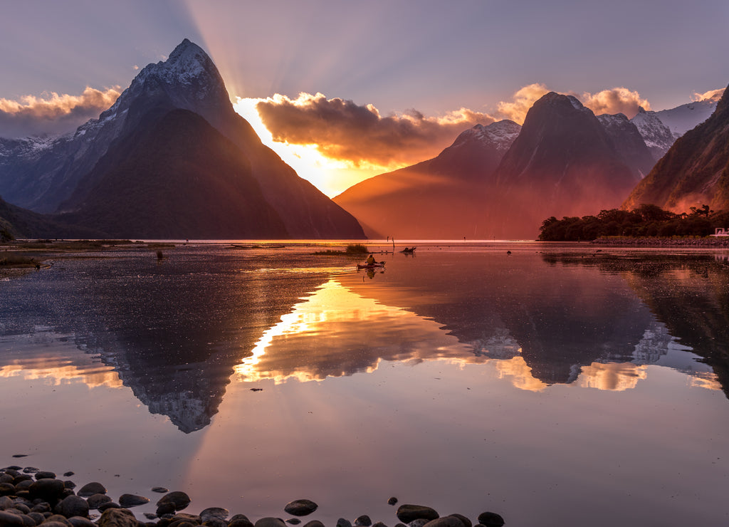 Mitre Peak sunset- New Zealand
