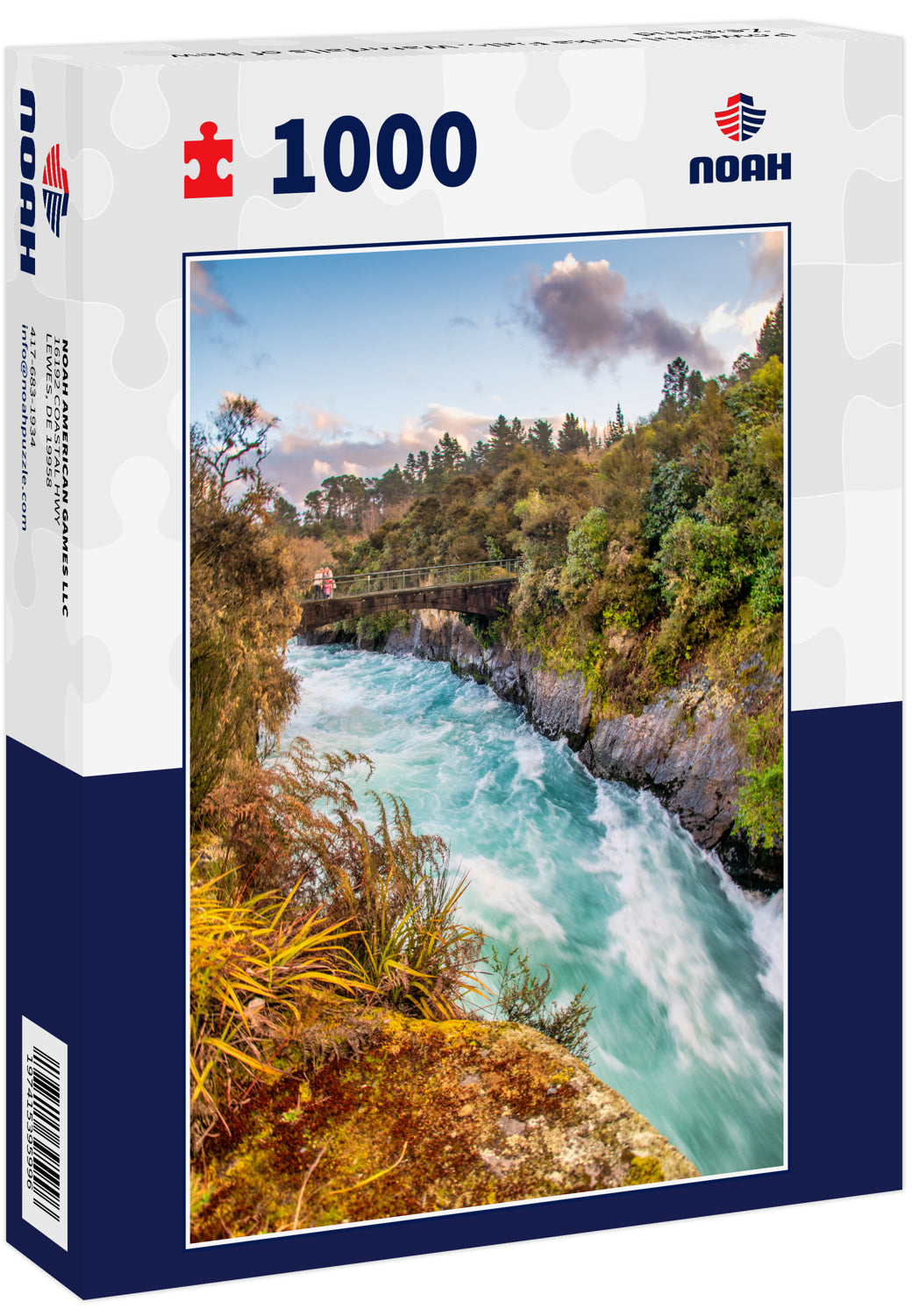 Powerful Huka Falls. Waterfalls of New Zealand