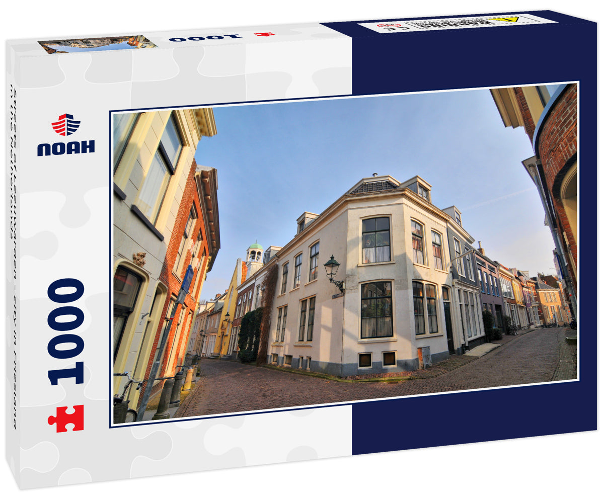 Streets of Leeuwarden - city in Friesland in the Netherlands