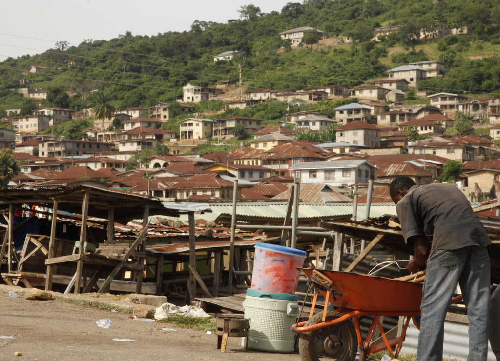 A Typical old town in Western Nigeria