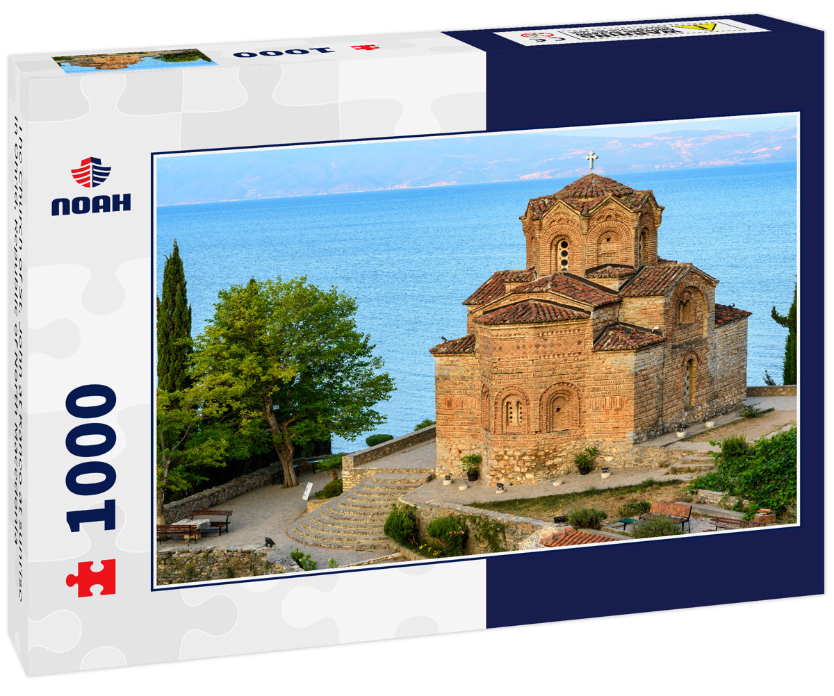 The Church of St. John at Kaneo at sunrise in Ohrid, Republic of North Macedonia