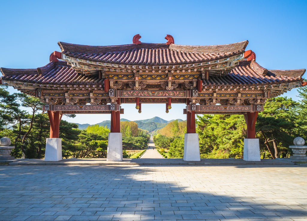 Tomb of King Tongmyong in pyongyang, North Korea