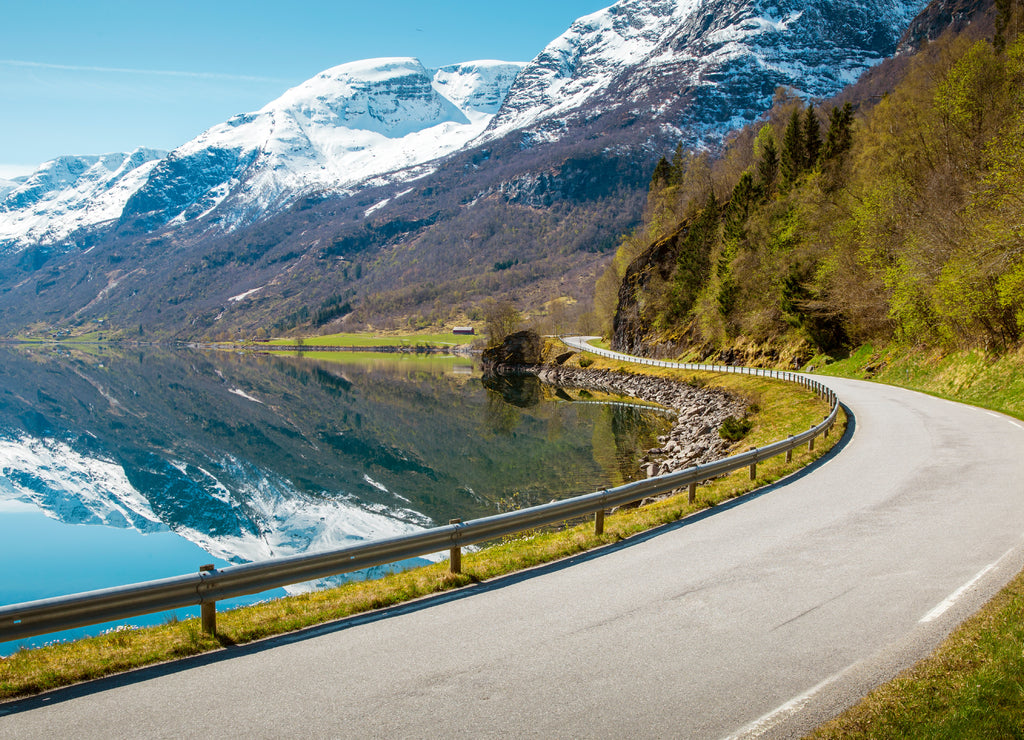 Mountain road in Norway