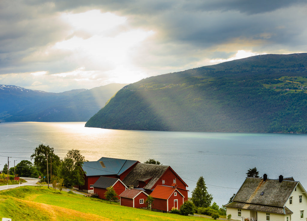 Landscape near Utvik on the Nordfjord Norway