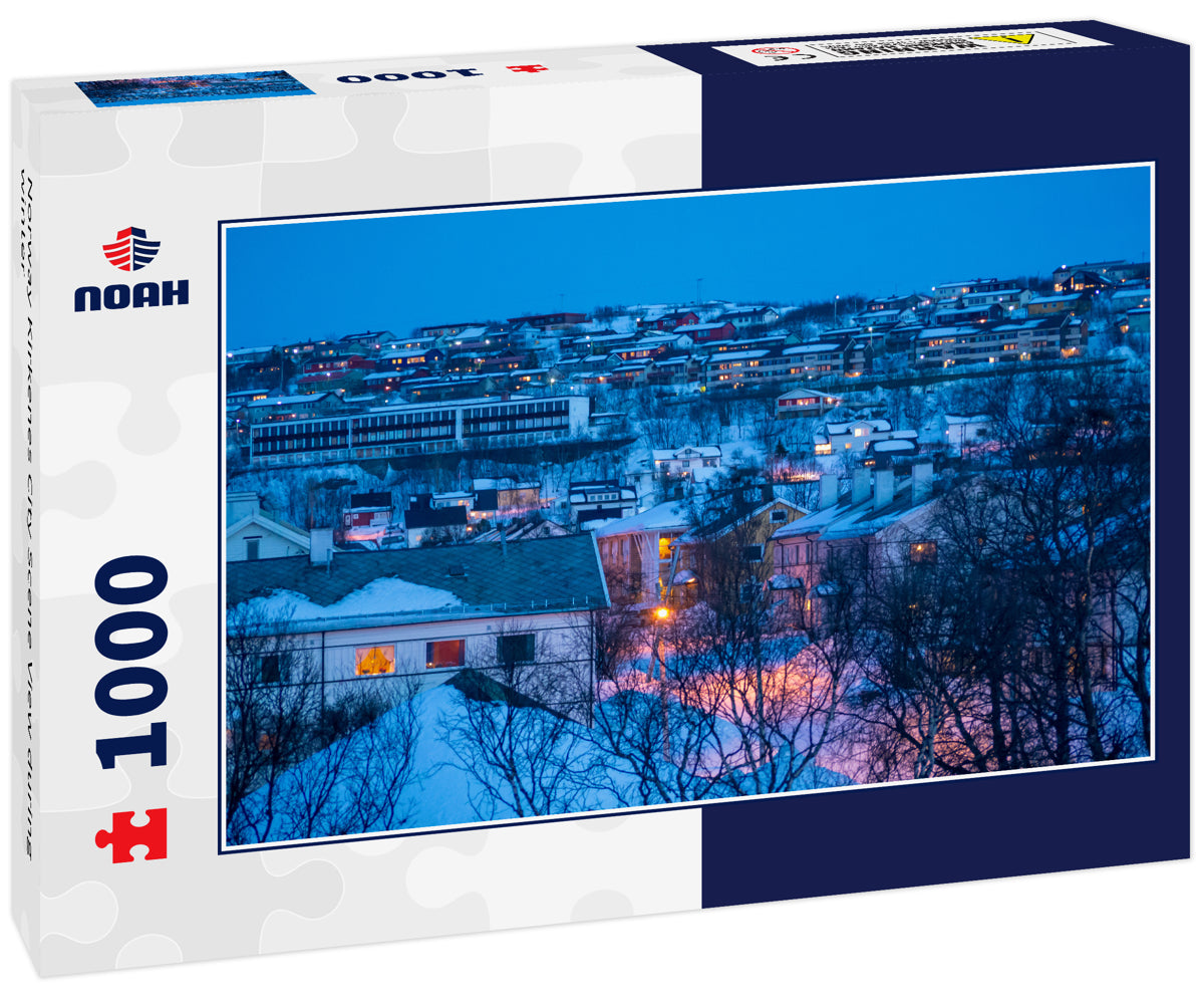 Norway Kirkenes City Scene View during winter