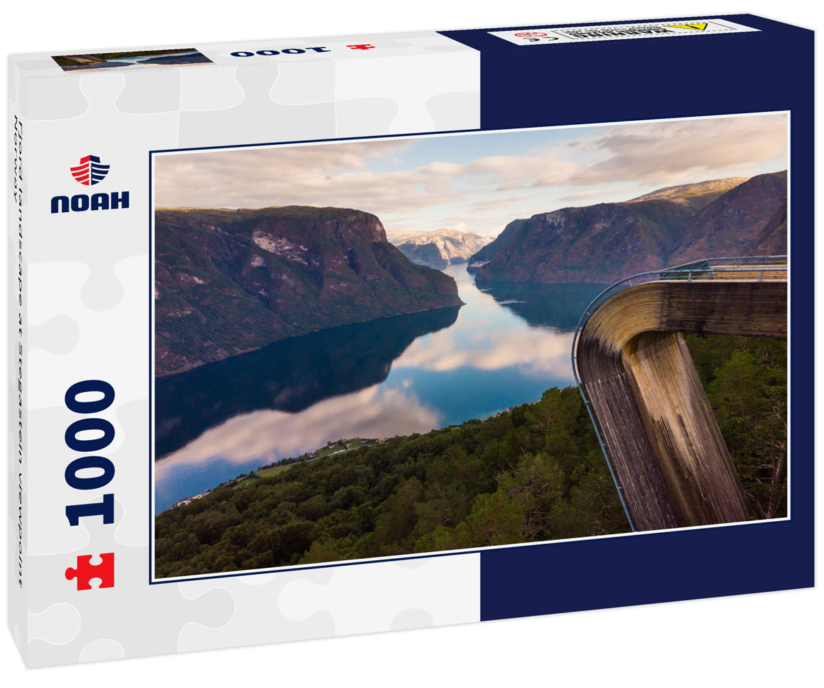 Fjord landscape at Stegastein viewpoint Norway