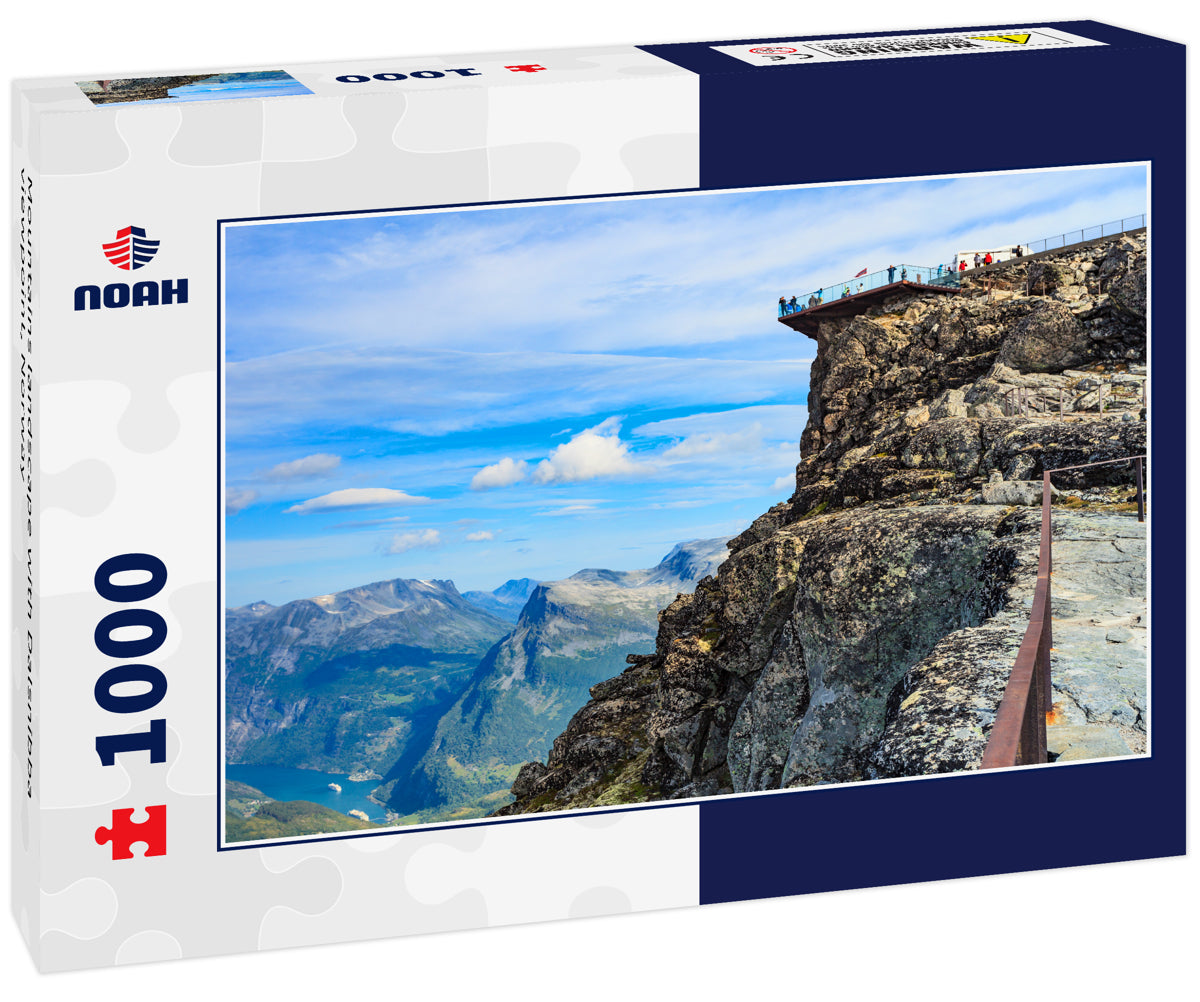 Mountains landscape with Dalsnibba viewpoint, Norway