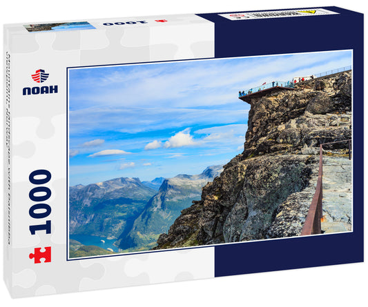 Mountains landscape with Dalsnibba viewpoint, Norway