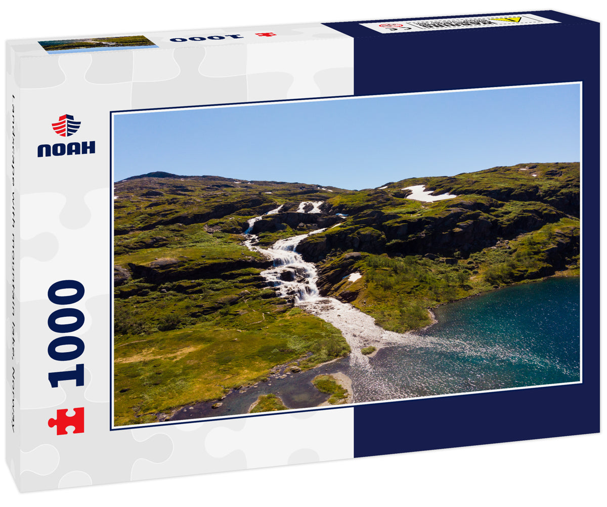 Landscape with mountain lake, Norway