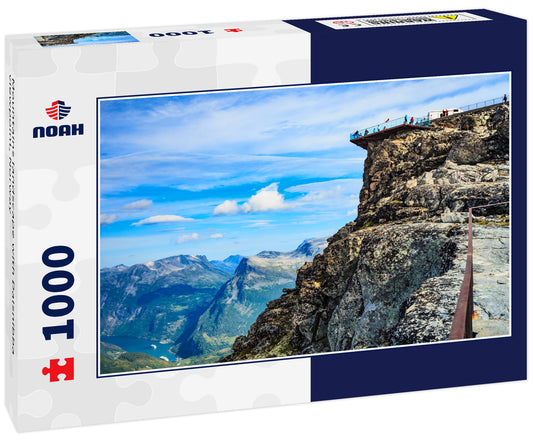 Mountains landscape with Dalsnibba viewpoint, Norway