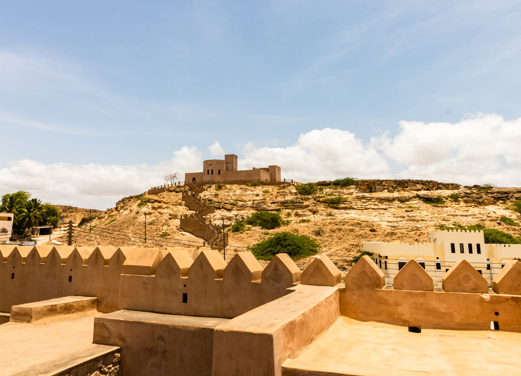 Old castle on the hill in Salalah, Sultanate of Oman