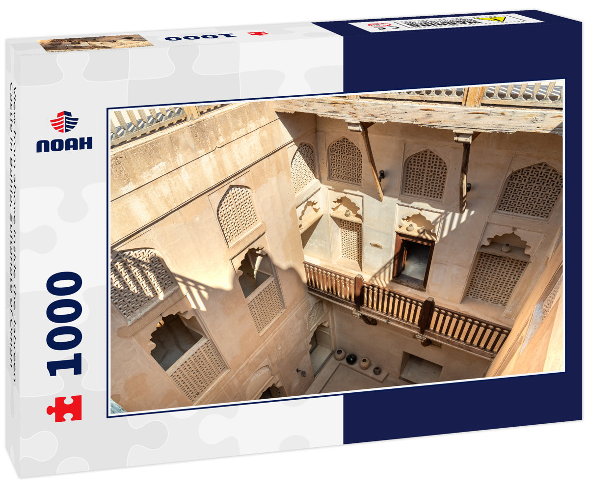 View from above inside the Jabreen Castle in Bahla, Sultanate of Oman