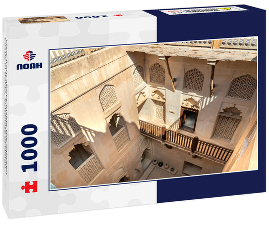 View from above inside the Jabreen Castle in Bahla, Sultanate of Oman