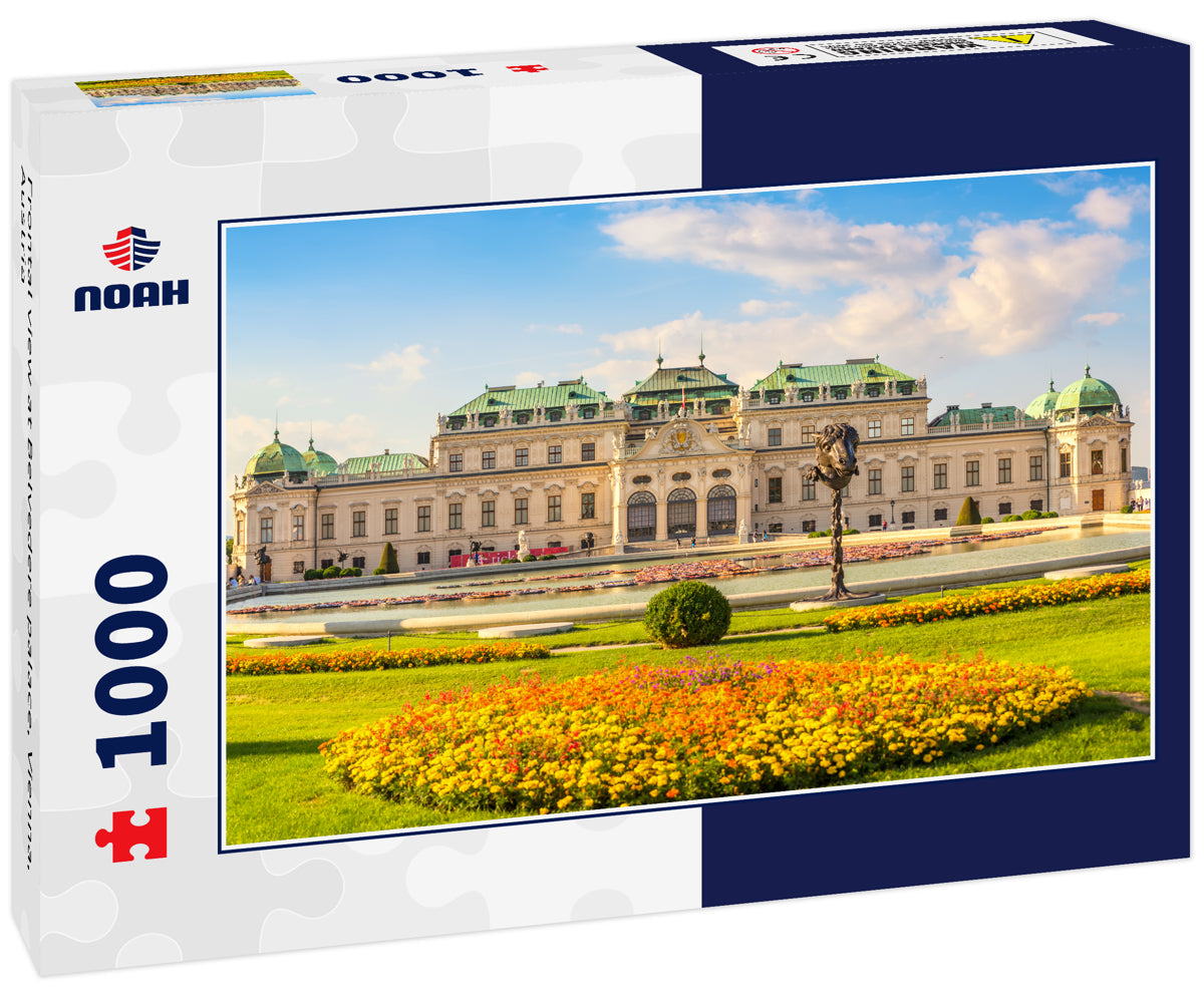 Frontal view at Belvedere palace, Vienna, Austria