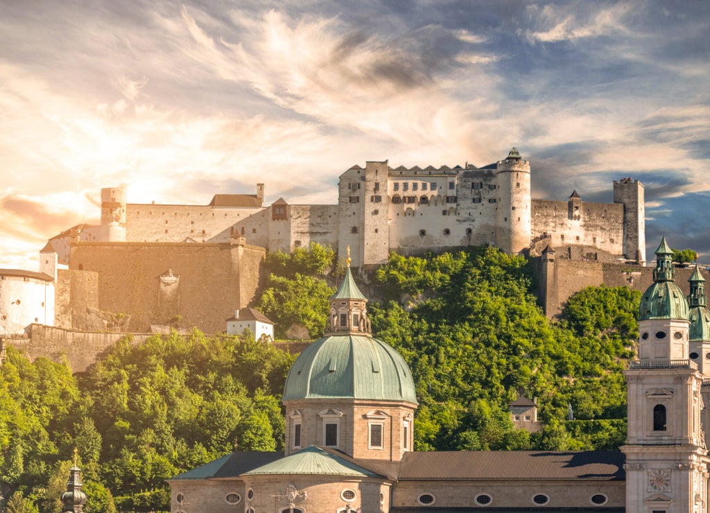 View over City Salzburg, Austria, Home of Mozart