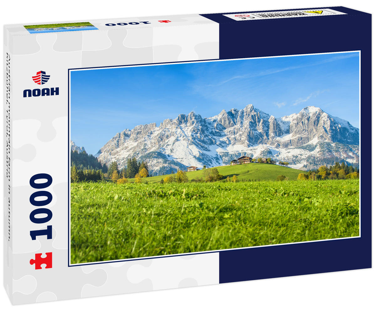 Austrian mountain farm in autumn, Kitzbühel, Tyrol, Austria