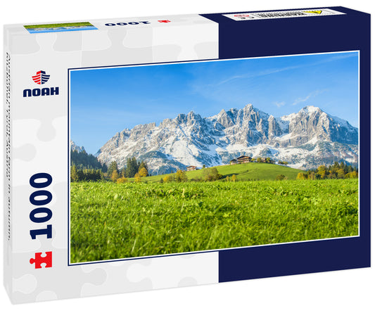 Austrian mountain farm in autumn, Kitzbühel, Tyrol, Austria