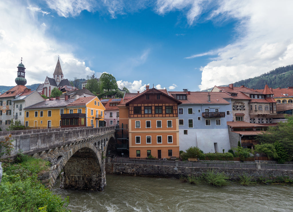 Old bridge in Murau, Austria