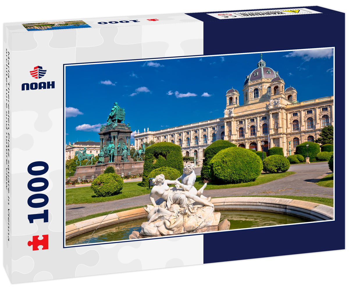 Maria Theresien Platz square in Vienna architecture and nature view