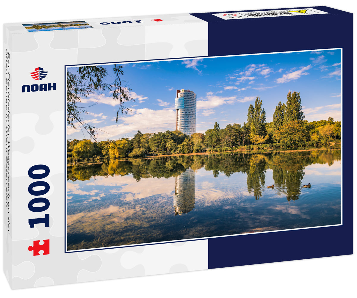 Der Floridsdorfer Wasserpark an der Alten Donau in Wien, Österreich