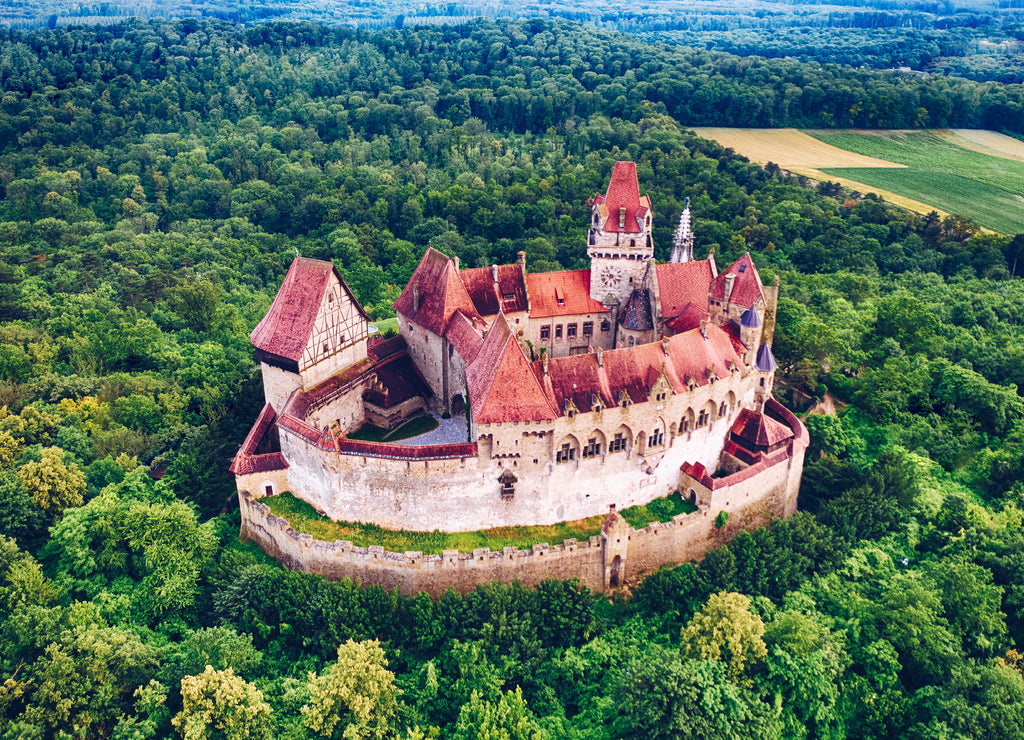 Kreuzenstein castle in Leobendorf village near Vienna in Austria