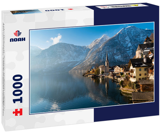 Lake Hallstatt, Austria. Hallstatt village in Alps mountains. UNESCO world heritage site