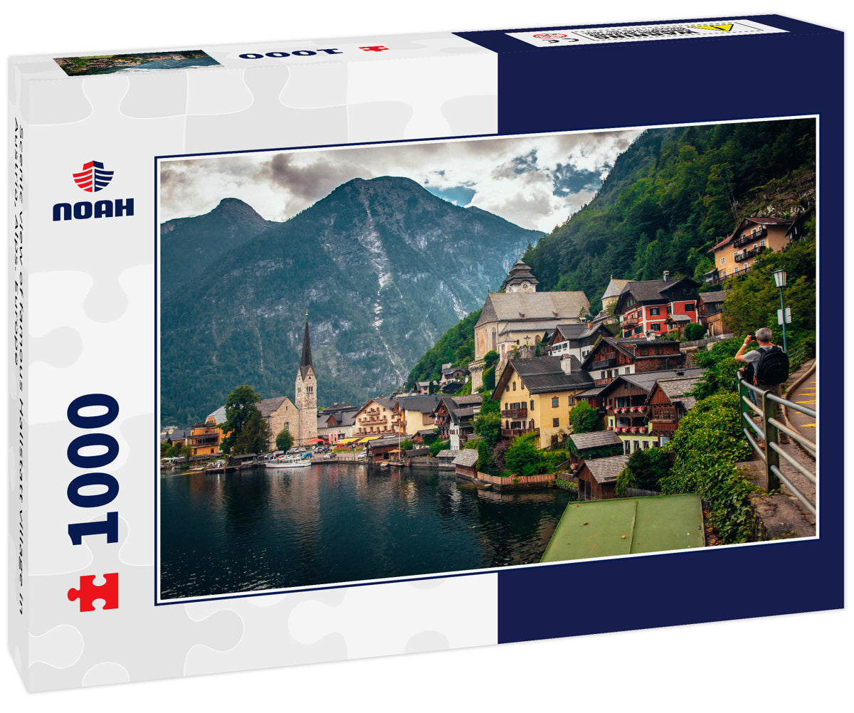 Scenic view of famous Hallstatt village in Austria, Alps. Europe