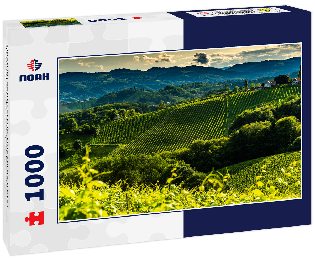 Austria, south styria vineyards travel destination. Tourist spot for vine