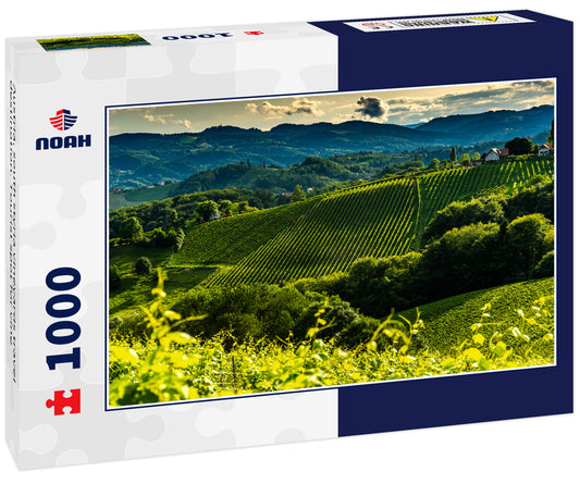 Austria, south styria vineyards travel destination. Tourist spot for vine