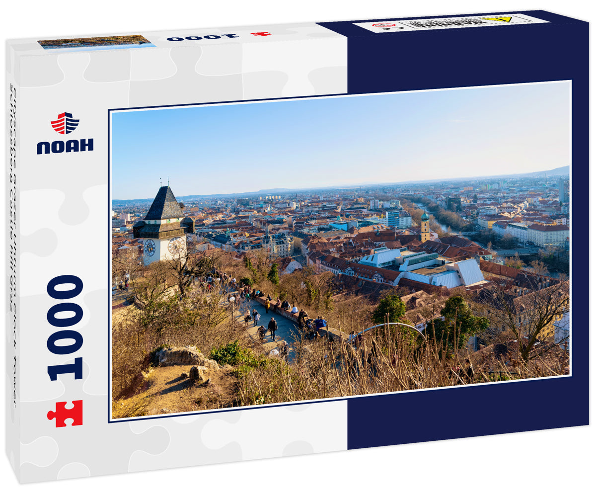 Cityscape Grazer Uhturm Clock Tower Schlossberg Castle hill Graz