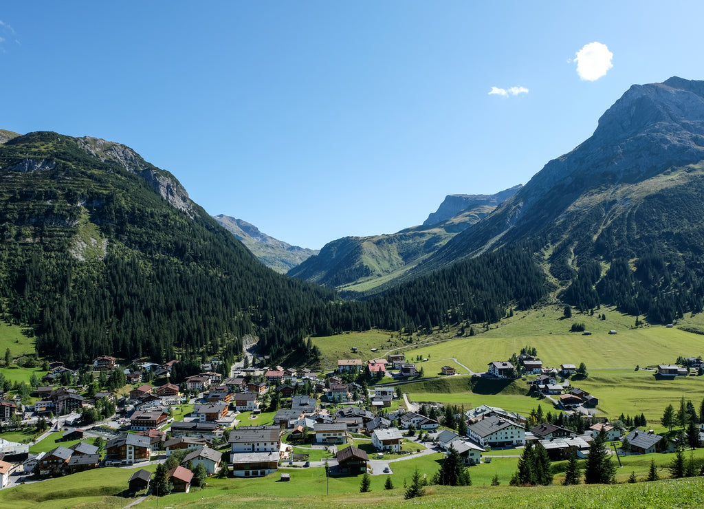 Nature and hiking around the famous village of Lech am Arlberg, Vorarlberg, Austria, Europe
