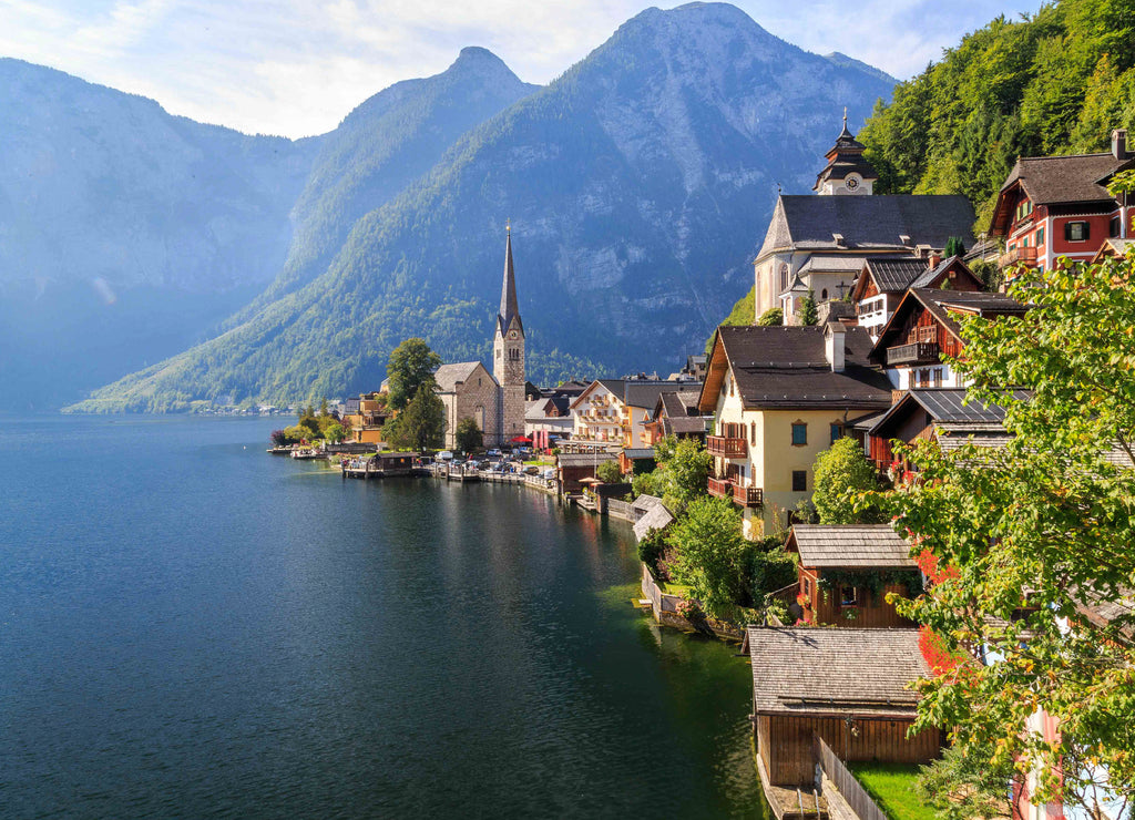 Beautiful Landscapes in Hallstatt, Famous Travel Destination in Austria