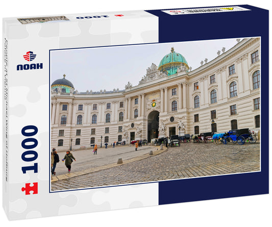 People at St Michael Wing of Hofburg Palace in Vienna