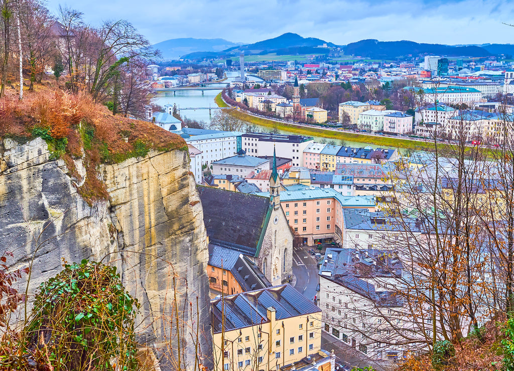 Historical district of Salzburg, Austria