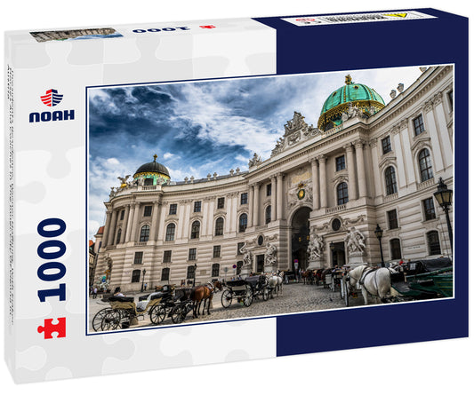 Presidents Residence, Wiener Hofburg, With Fiaker Horses And Coaches In The Inner City Of Vienna In Austria