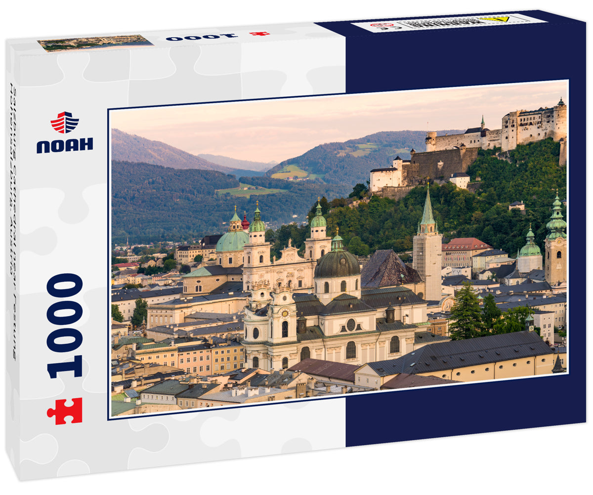 Salzburg Cathedral near Festung Hohensalzburg. Austria