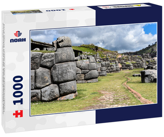 Inca stone walls at the Sacsayhuaman archaeological site, Cusco (Cuzco), Peru