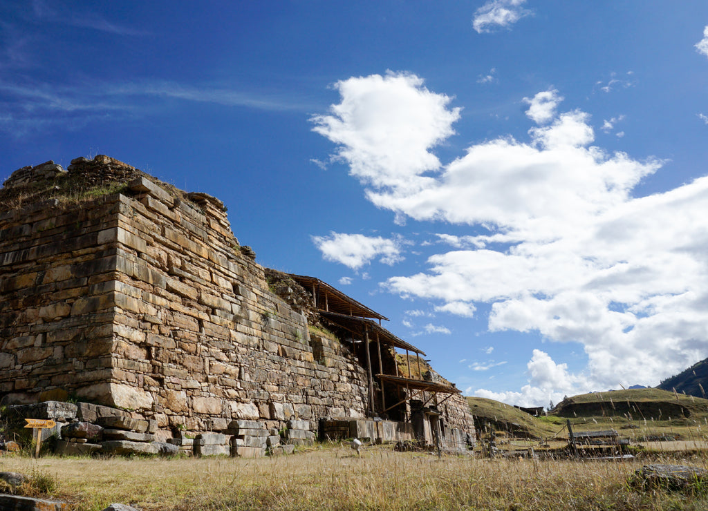 ruins of the pre-Incan Chavin civilization in the Peruvian highlands of Ancash