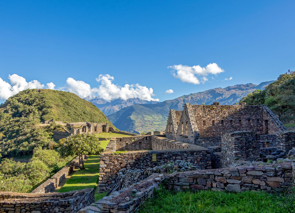 Choquequirao complex of ruins built by the Incas, one of the most remote Inca settlements in the Andes, Peru