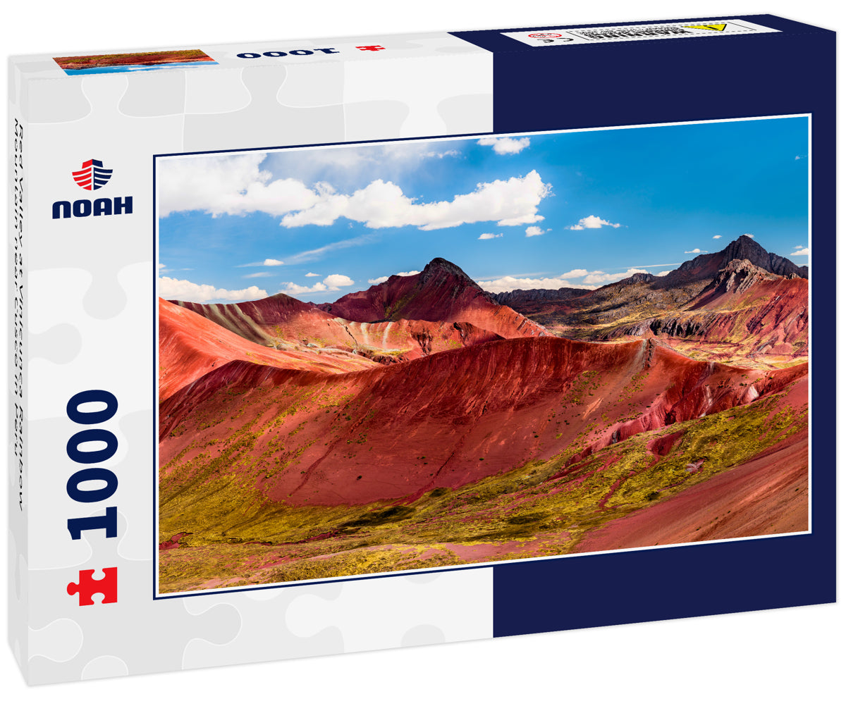 Red Valley at Vinicunca Rainbow Mountain near Cusco in Peru