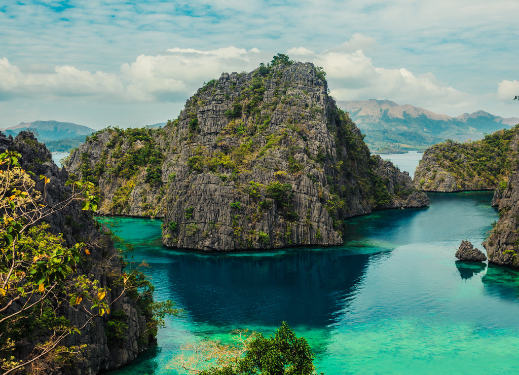 View of Kayangan Lake in Coron, Philippines